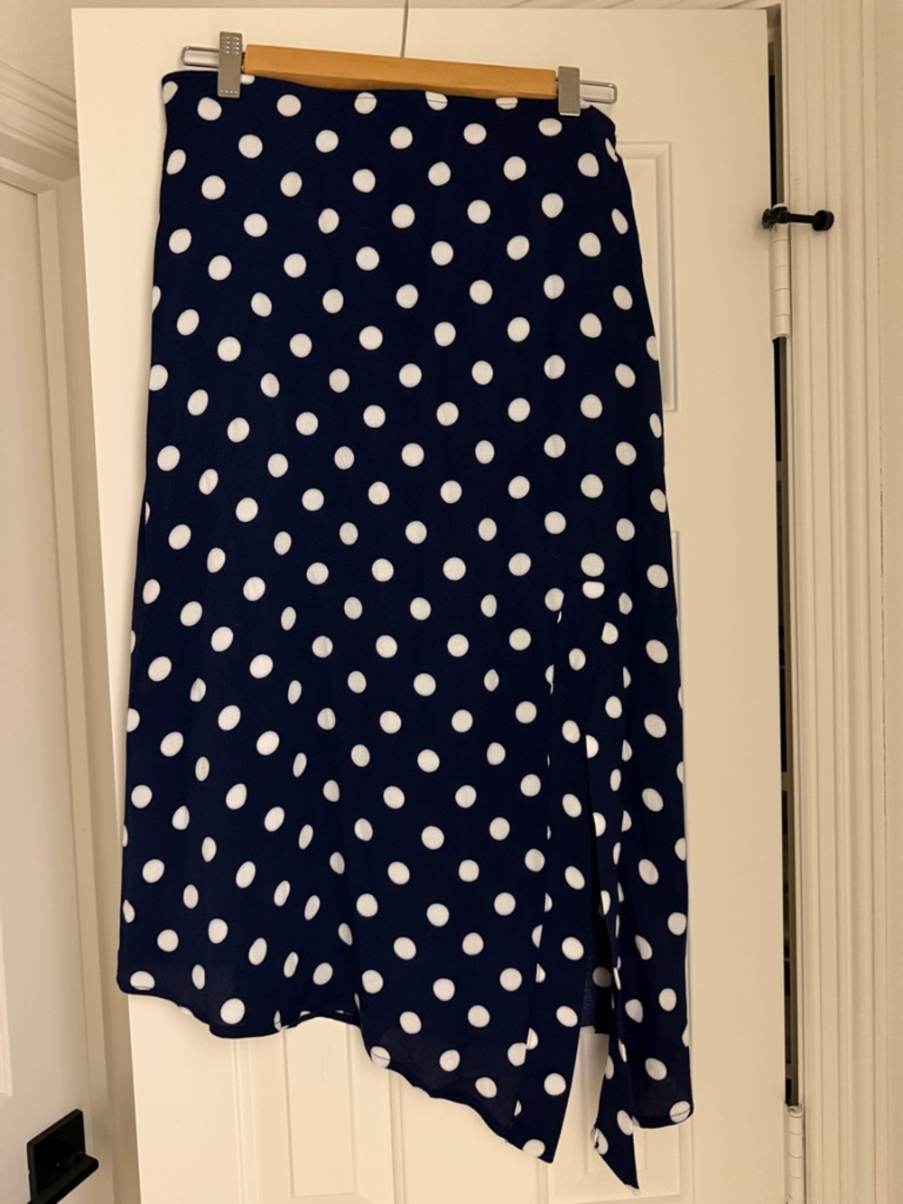 Brand new Mangk navy and white Polka Dot Skirt